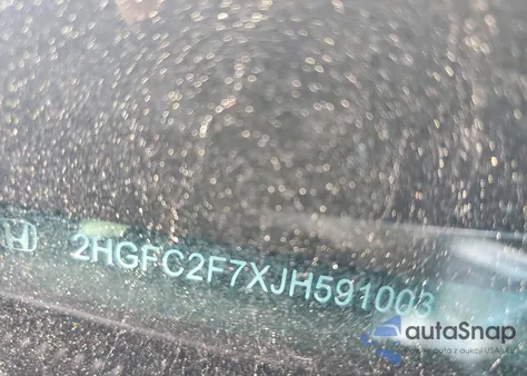 2018 Honda Civic Ex из США, поврежденный, VIN 2HGFC2F7XJH591003